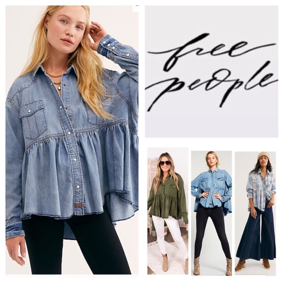 Free People Tops - Free People We The Free Dylan Babydoll Tunic. NWT.